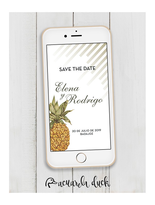 Save the Date "Pineapple"