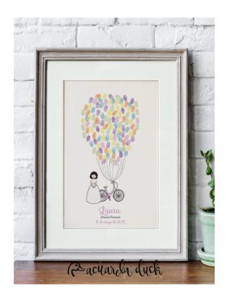 Lámina de Huellas Niña Bicicleta